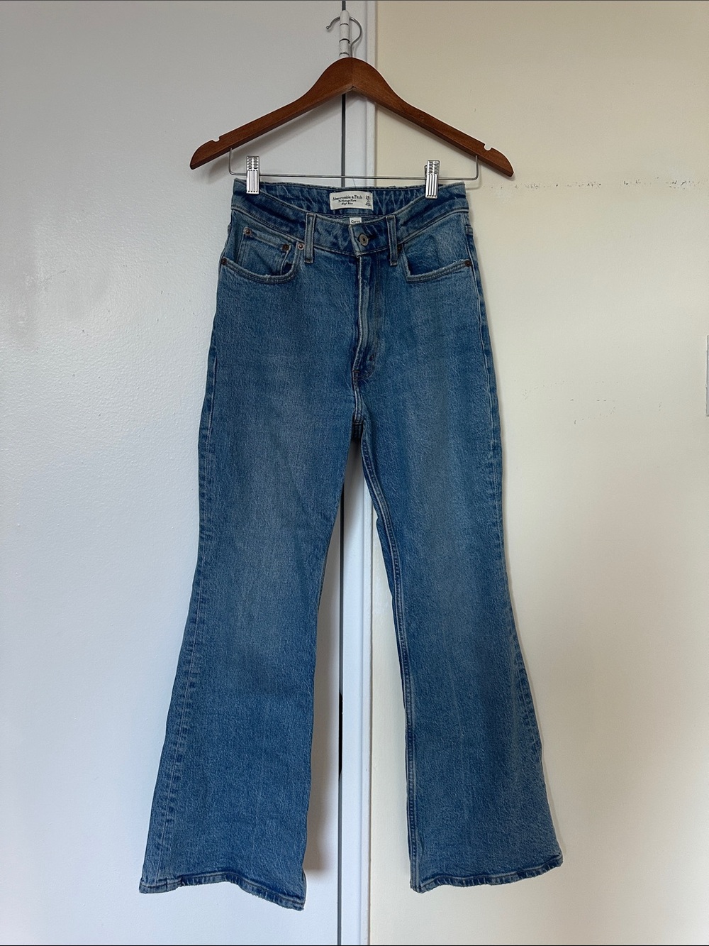 Abercrombie & Fitch Medium Blue Flared Jeans